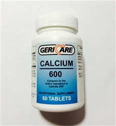 Geri Care Calcium 600 Mg Tablets Bottle Of 60